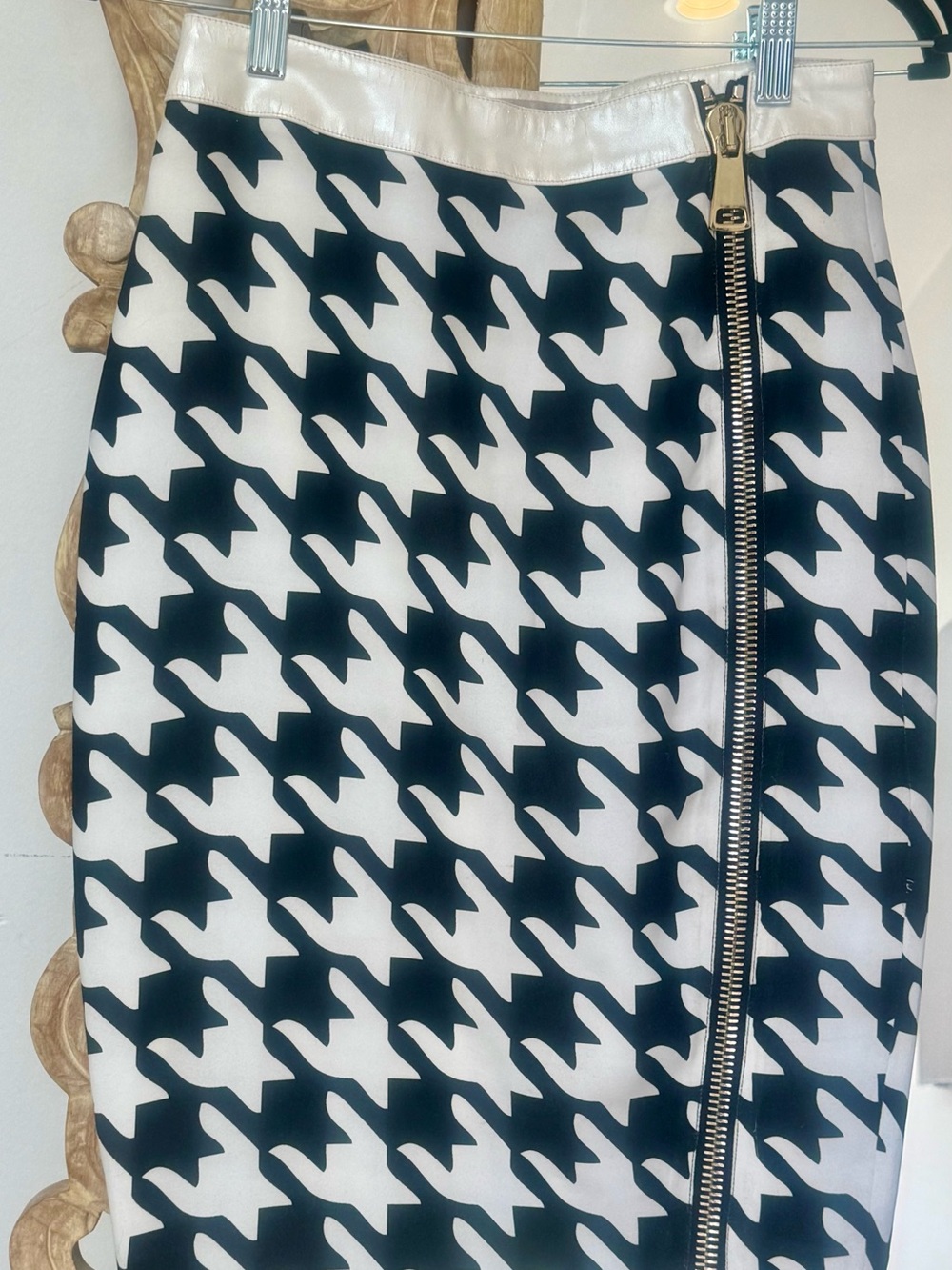 🖤 House of CB 🖤 Black and White Houndstooth Pencil Skirt S